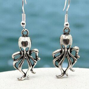 NEW Octopus Long  Dangle Earrings